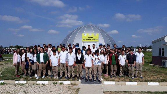  İpsala Ali Kuşçu Uzay Evi, Anadolu Lisesi ve Atatürk İlkokulu öğrencileri tarafından ziyaret edildi.