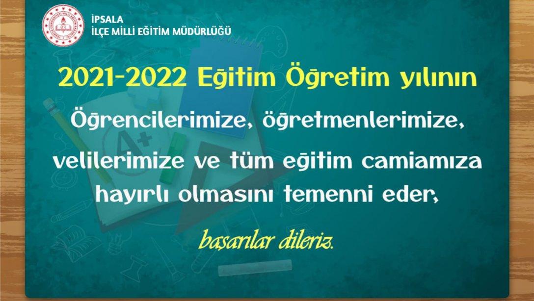 İlçe Milli Eğitim Müdürümüz Sayın Salih Mehmet ENGİN'in 2021-2022 Eğitim-Öğretim Yılı Mesajı